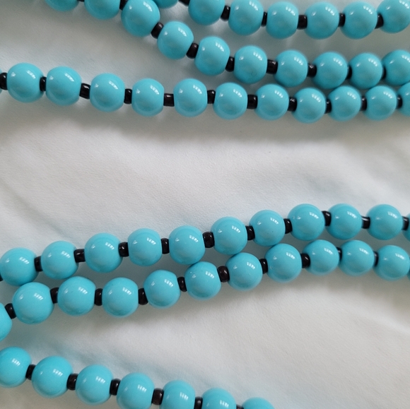 JCrew Turquoise and Chocolate Brown Leather Necklace - Picture 4 of 8